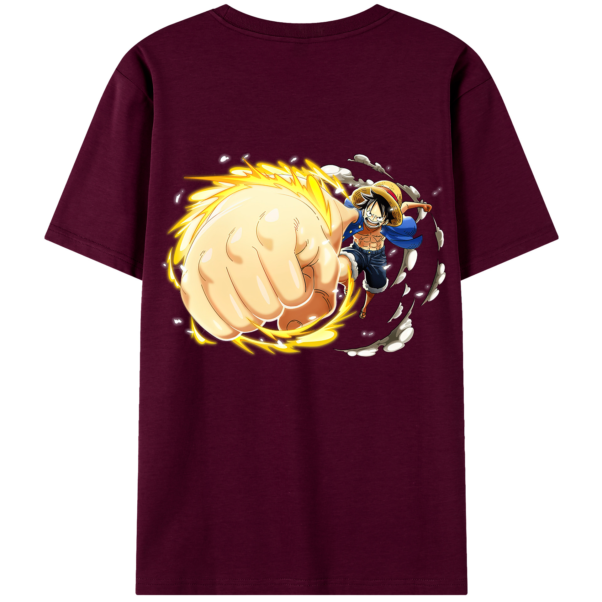 （画像用） ワンピース モンキー・D・ルフィ ONE PIECE Monkey D. Luffy レディース半袖Tシャツ(バックプリント)